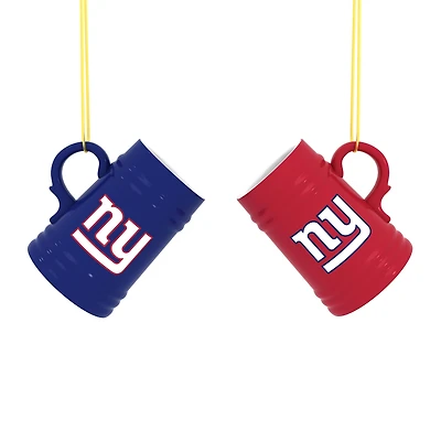 New York Giants Two-Pack 3" Mini Stein Ornament Set
