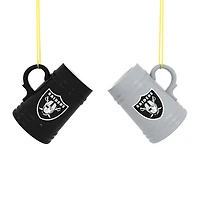 Las Vegas Raiders Two-Pack 3" Mini Stein Ornament Set