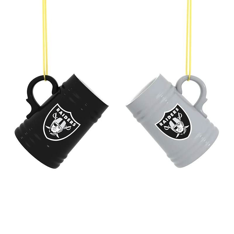 Las Vegas Raiders Two-Pack 3" Mini Stein Ornament Set