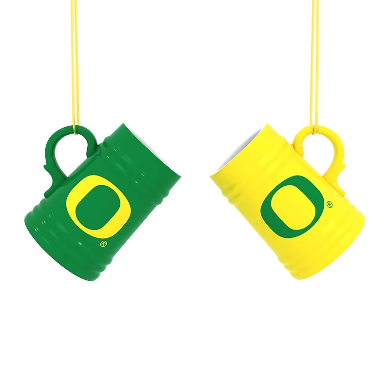 Oregon Ducks Two-Pack 3" Mini Stein Ornament Set