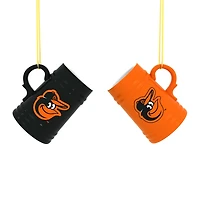 Baltimore Orioles Two-Pack 3" Mini Stein Ornament Set