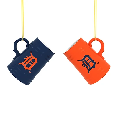 Detroit Tigers Two-Pack 3" Mini Stein Ornament Set