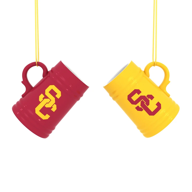 USC Trojans Two-Pack 3" Mini Stein Ornament Set