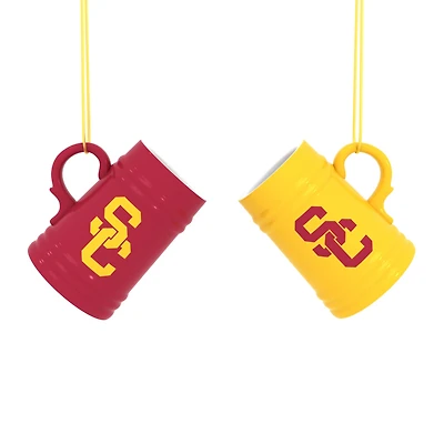 USC Trojans Two-Pack 3" Mini Stein Ornament Set