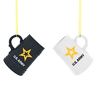 Army Black Knights Two-Pack 3" Mini Stein Ornament Set