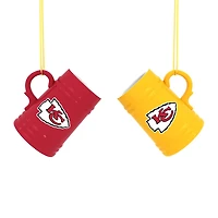 Kansas City Chiefs Two-Pack 3" Mini Stein Ornament Set