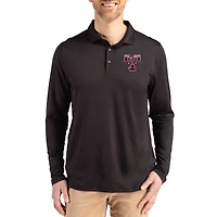 Men's Cutter & Buck  Black Texas A&M Aggies Vault Coastline Epic Comfort Long-Sleeve Polo