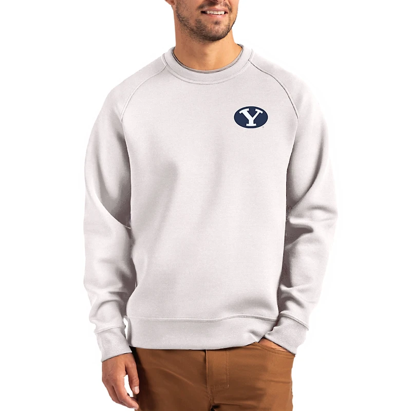 Men's Cutter & Buck Gray BYU Cougars Roam Recycled Pullover