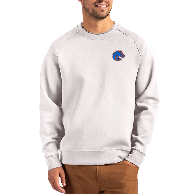 Men's Cutter & Buck Gray Boise State Broncos Roam Recycled Pullover