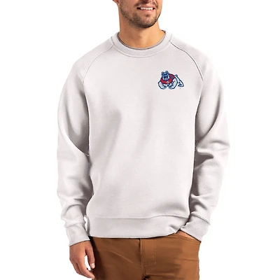 Men's Cutter & Buck Gray Fresno State Bulldogs Roam Recycled Pullover