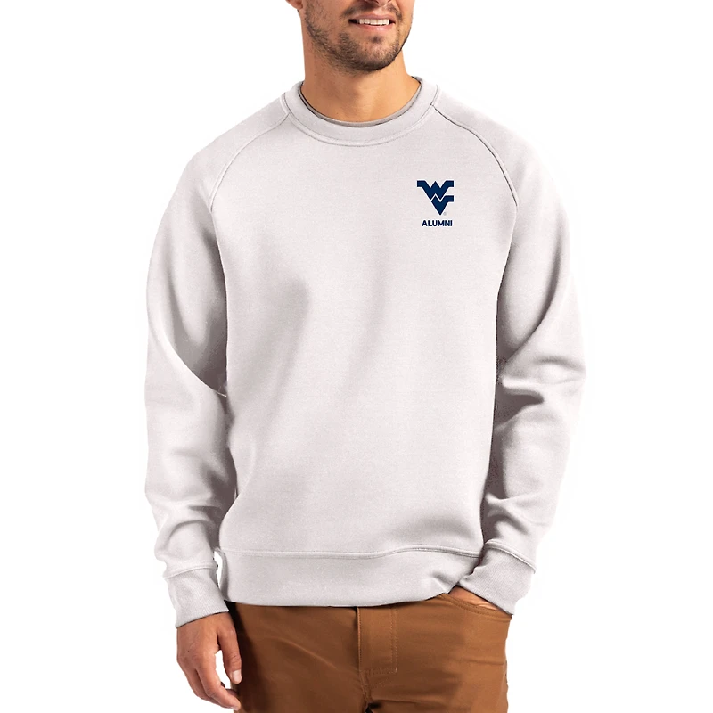 Men's Cutter & Buck Gray West Virginia Mountaineers Roam Recycled Pullover
