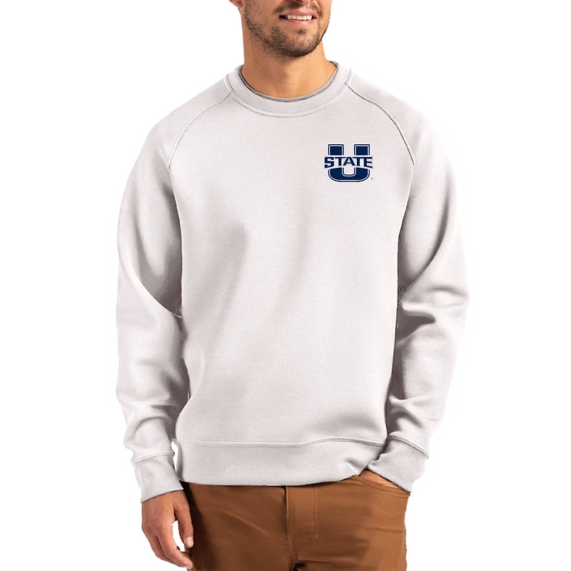 Men's Cutter & Buck Gray Utah State Aggies Roam Recycled Pullover
