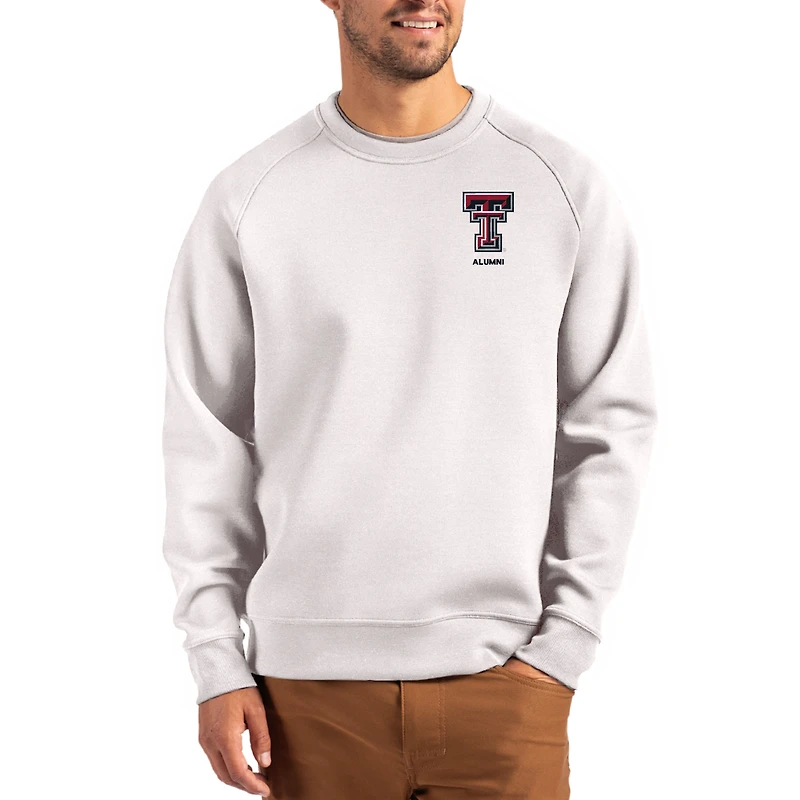 Men's Cutter & Buck Gray Texas Tech Red Raiders Roam Recycled Pullover