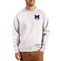 Men's Cutter & Buck Gray Michigan Wolverines Roam Recycled Pullover