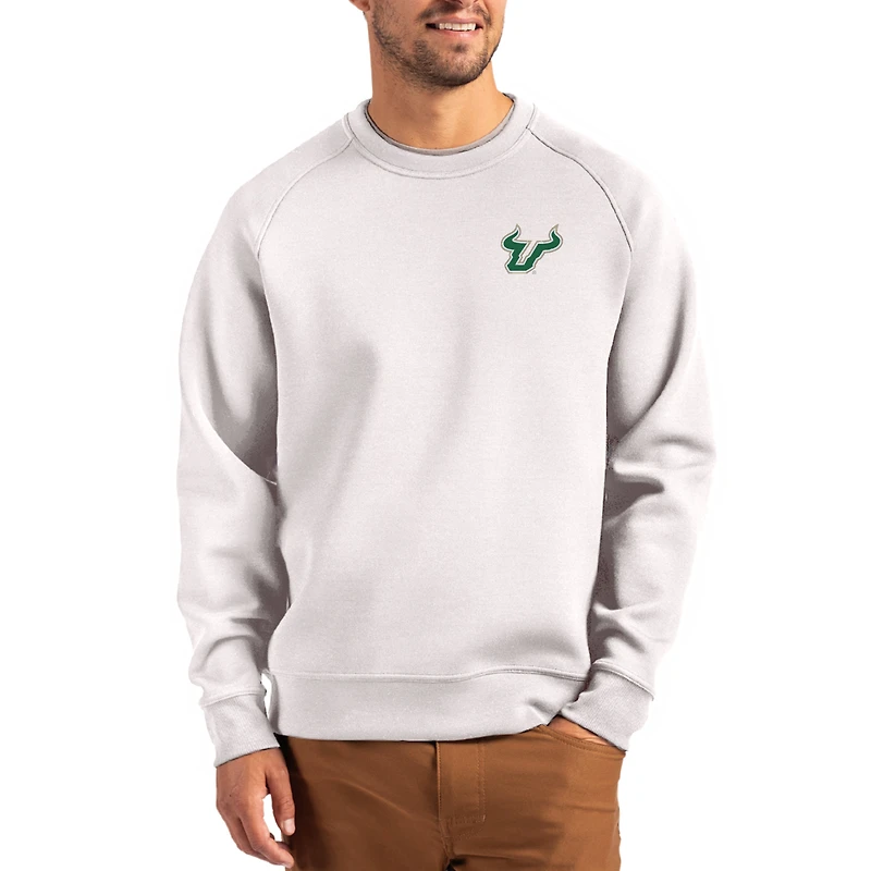Men's Cutter & Buck Gray South Florida Bulls Roam Recycled Pullover