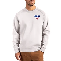 Men's Cutter & Buck Gray SMU Mustangs Roam Recycled Pullover