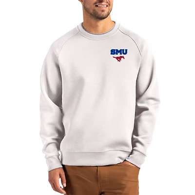 Men's Cutter & Buck Gray SMU Mustangs Roam Recycled Pullover