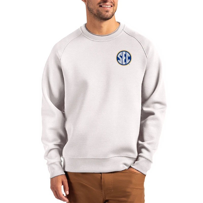 Men's Cutter & Buck Gray SEC Gear Roam Recycled Pullover