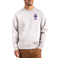 Men's Cutter & Buck Gray Kansas State Wildcats Roam Recycled Pullover