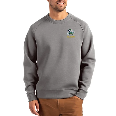 Men's Cutter & Buck Gray Notre Dame Fighting Irish Roam Recycled Pullover