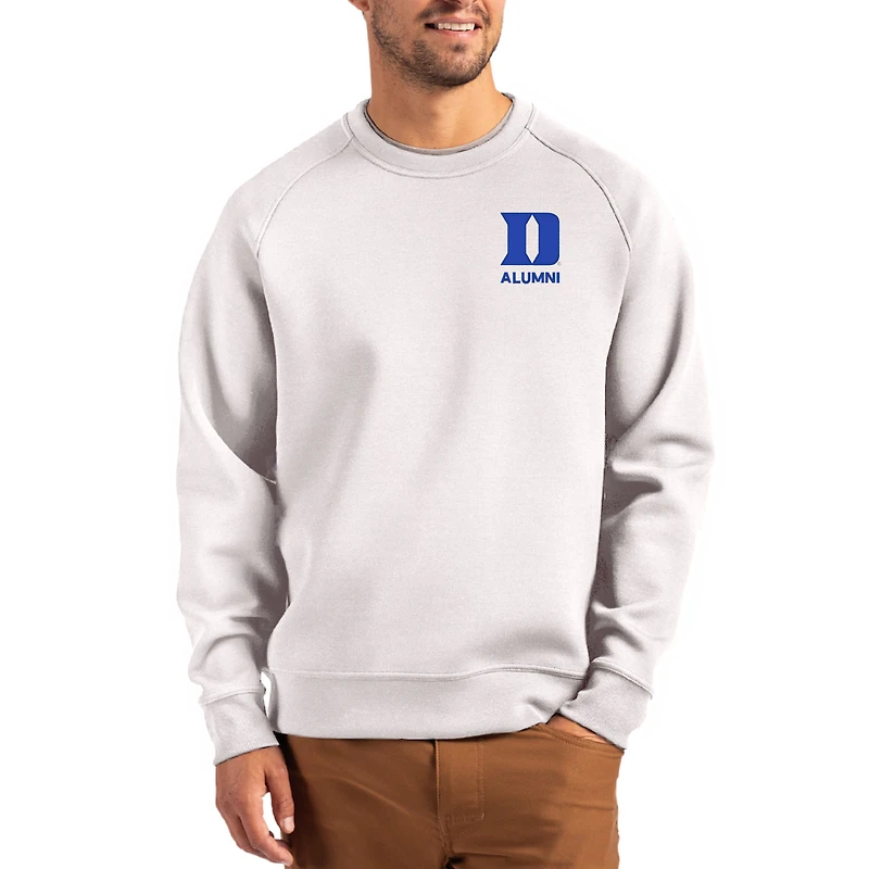 Men's Cutter & Buck Gray Duke Blue Devils Roam Recycled Pullover