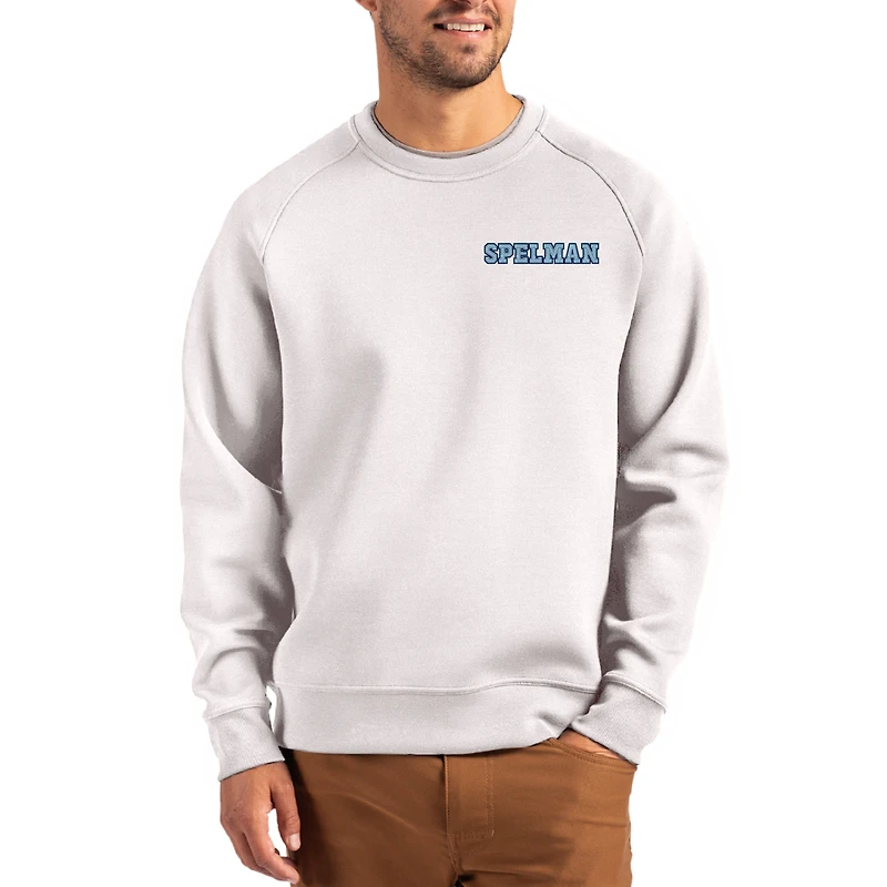 Men's Cutter & Buck Gray Spelman College Jaguars Roam Recycled Pullover