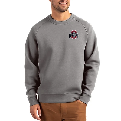 Men's Cutter & Buck Gray Ohio State Buckeyes Roam Recycled Pullover