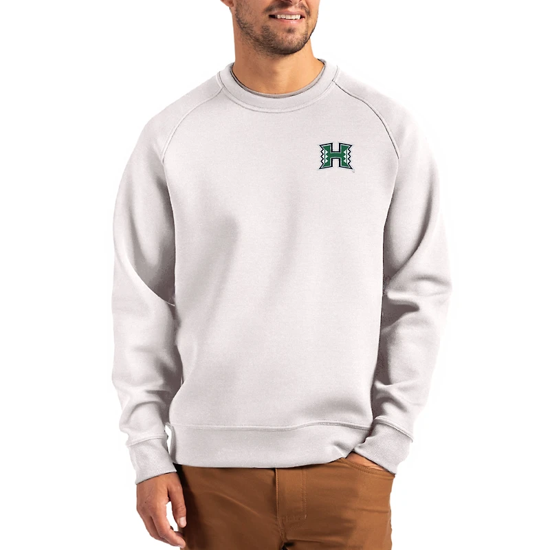 Men's Cutter & Buck Gray Hawaii Rainbow Warriors Roam Recycled Pullover