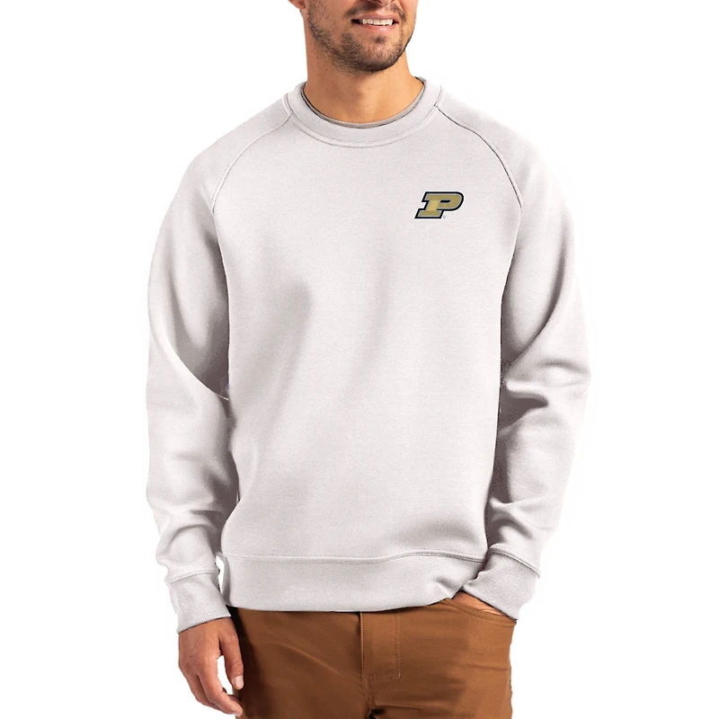 Men's Cutter & Buck Gray Purdue Boilermakers Roam Recycled Pullover