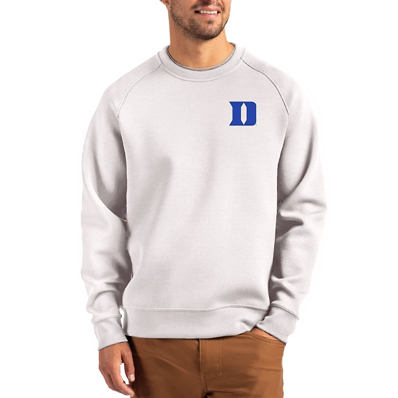 Men's Cutter & Buck Gray Duke Blue Devils Roam Recycled Pullover