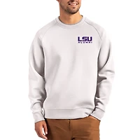 Men's Cutter & Buck Gray LSU Tigers Roam Recycled Pullover