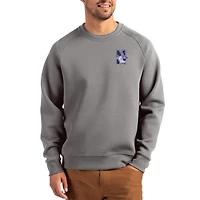 Men's Cutter & Buck Gray Northwestern Wildcats Roam Recycled Pullover