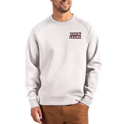 Men's Cutter & Buck Gray Louisiana Ragin' Cajuns Roam Recycled Pullover
