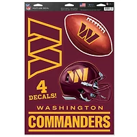 WinCraft Washington Commanders Primary 11'' x 17'' Multi-Use Decal Sheet