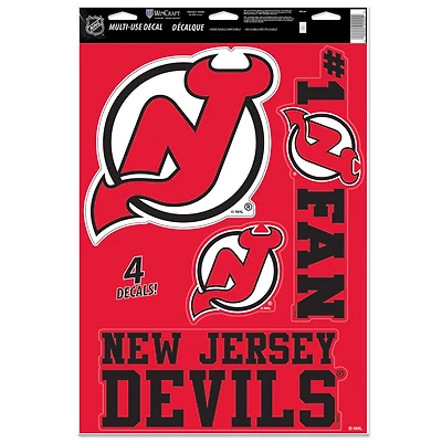WinCraft New Jersey Devils Primary 11'' x 17'' Multi-Use Decal Sheet
