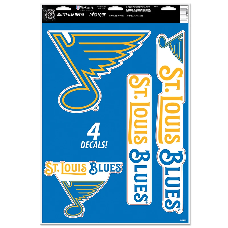 WinCraft St. Louis Blues Primary 11'' x 17'' Multi-Use Decal Sheet