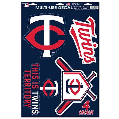 WinCraft Minnesota Twins Primary 11'' x 17'' Multi-Use Decal Sheet