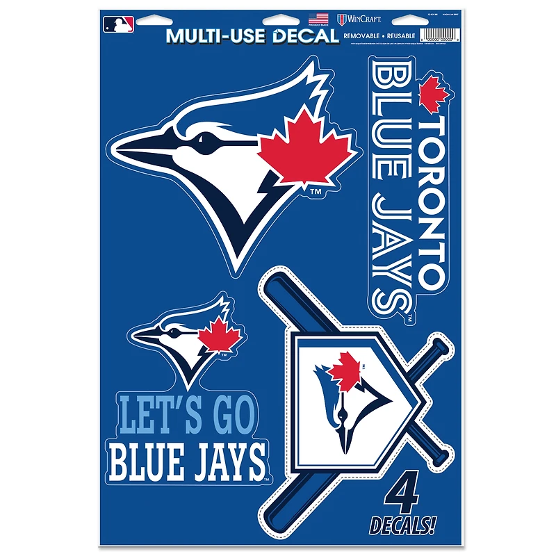 WinCraft Toronto Blue Jays Primary 11'' x 17'' Multi-Use Decal Sheet