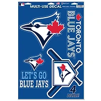 WinCraft Toronto Blue Jays Primary 11'' x 17'' Multi-Use Decal Sheet