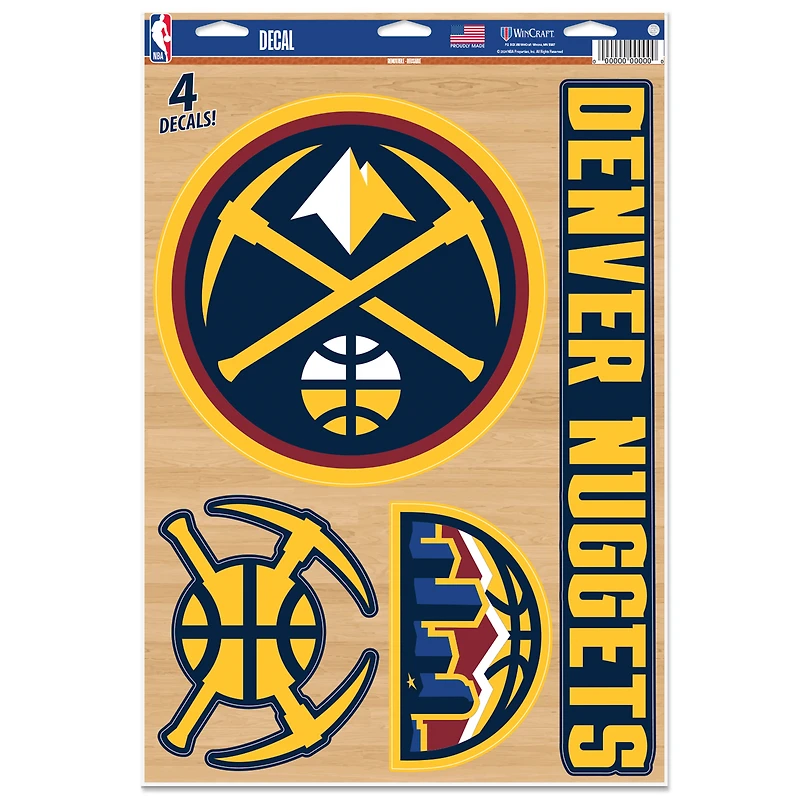 WinCraft Denver Nuggets Primary 11'' x 17'' Multi-Use Decal Sheet