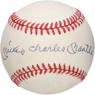 Mickey Mantle New York Yankees Autographed Full Name Signature Grade 9 Baseball - PSA AH03820