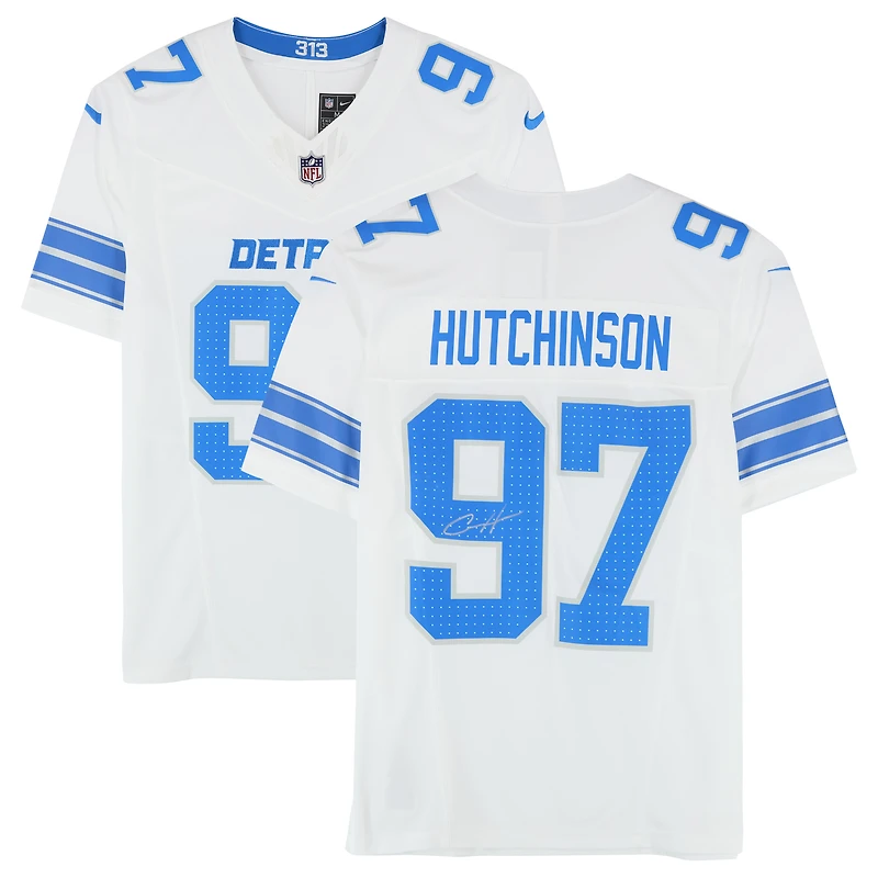 Aidan Hutchinson Detroit Lions Autographed Nike Vapor F.U.S.E. Limited Jersey
