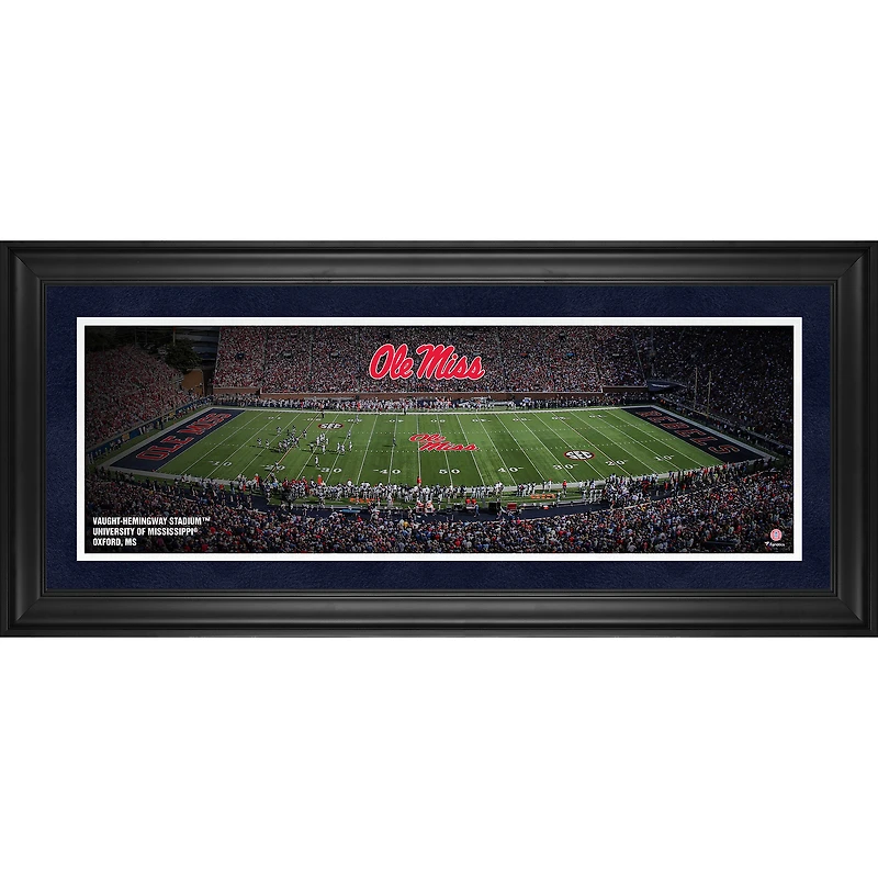 Ole Miss Rebels Framed 10" x 30" Vaught-Hemingway Stadium Panoramic Photograph