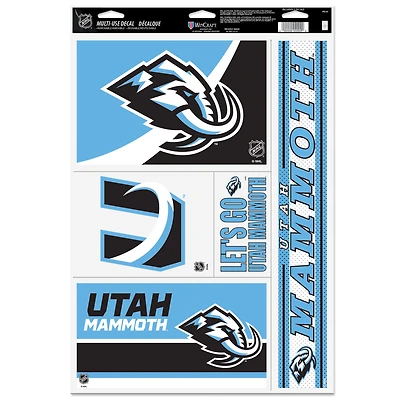 WinCraft Utah Mammoth Primary 11'' x 17'' Multi-Use Decal Sheet