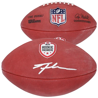 Authentic Event-Used: Tyler Shough New Orleans Saints Autographed Wilson Duke 2025 NFL Rookie Premiere Football
