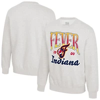 Unisex Stadium Essentials Oatmeal Indiana Fever Sky High Fleece Crew Neck Sweatshirt