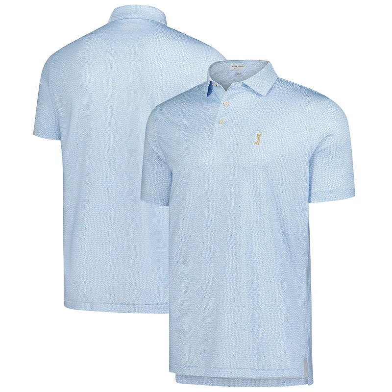 Men's Peter Millar Light Blue THE PLAYERS Oyster Shooter Performance Jersey Polo