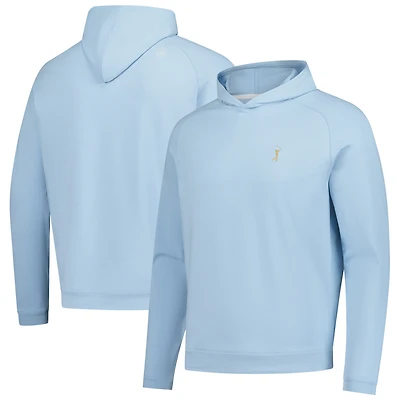 Men's Peter Millar Light Blue THE PLAYERS Pine Performance Raglan Hoodie
