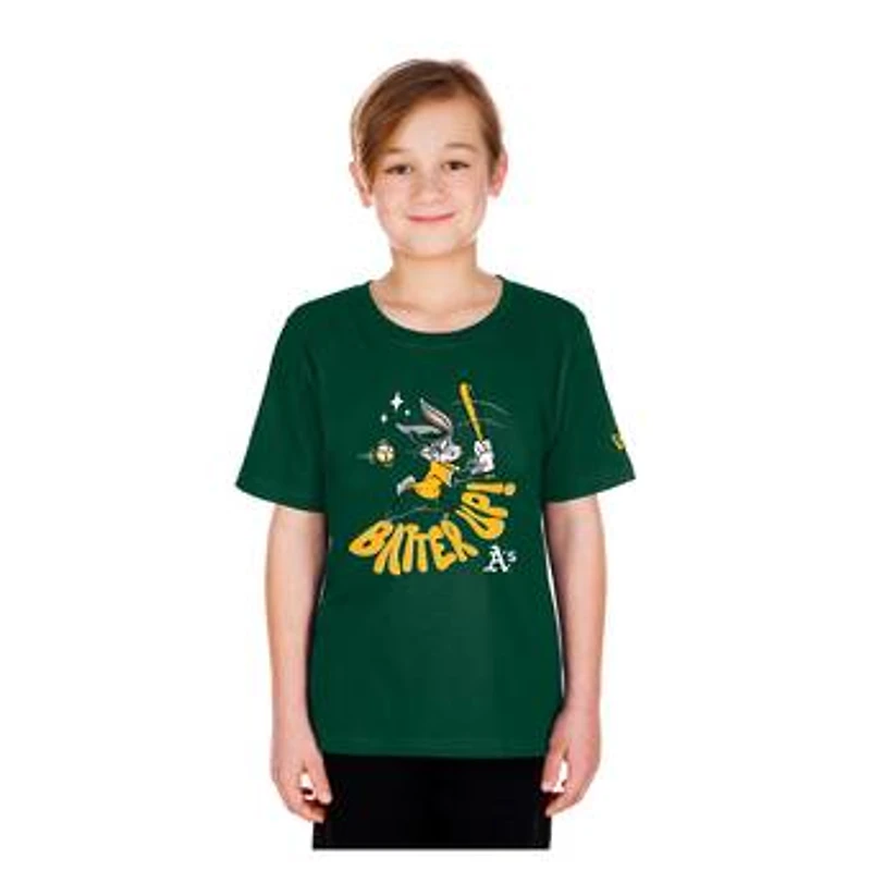 Youth New Era Green Athletics Looney Tunes T-Shirt