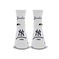 Unisex Starter  White New York Yankees Established Stencil Quarter Socks